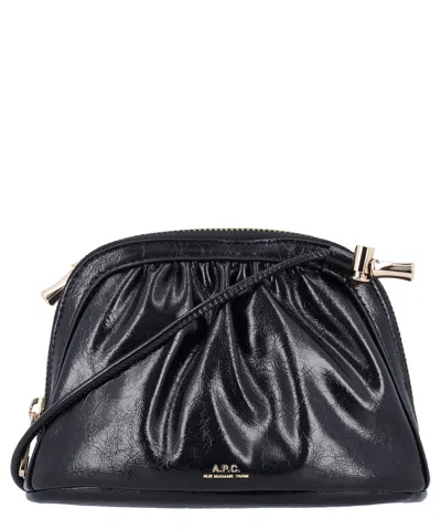 Apc Ninon Small Shoulder Bag In Black