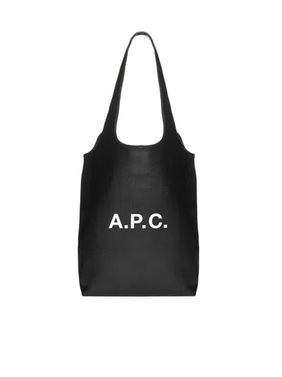 Apc A.p.c. Ninon Small Top Handle Bag In Blue