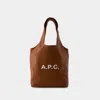 Apc Ninon Small Tote Bag - A.p.c. - Synthetic - Hazelnut In Brown