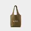 Apc Tan Ninon Small Tote In Khaki