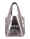 Apc A.p.c. Ninon Small Tote Bag In Metallic