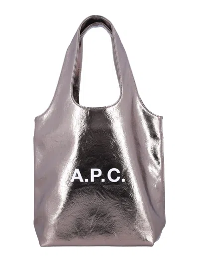 Apc A.p.c. Ninon Small Tote Bag In Pink