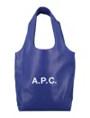 Apc A.p.c. Ninon Small Tote Bag In Blue