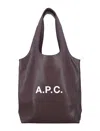 Apc A.p.c. Ninon Small Tote Bag In Brown