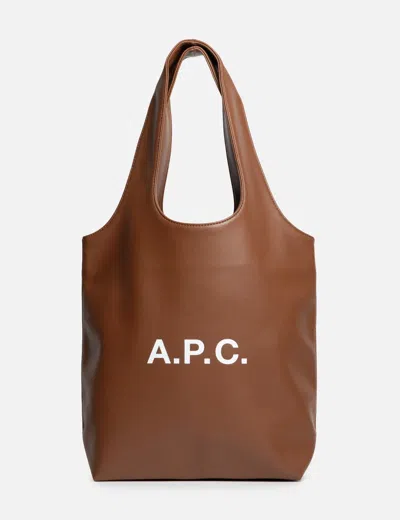 A.p.c. Ninon Small Tote Bag In Brown/褐色/브라운/ブラウン