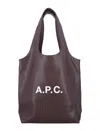 Apc A.p.c. Ninon Small Tote Bag In Burgundy