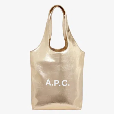 A.p.c. Ninon Small Tote Bag In Neutral