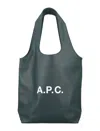 Apc A.p.c. Ninon Small Tote Bag In Green