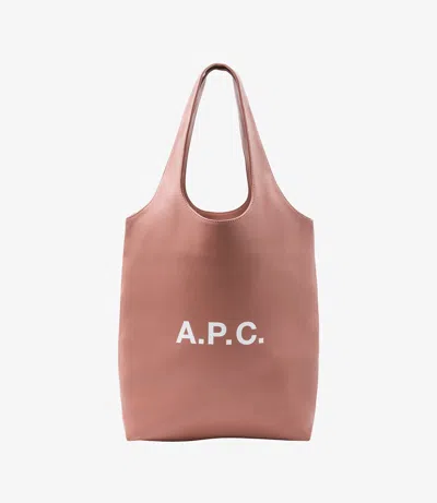Apc Ninon Small Tote Bag One Size Faq In Faq - Dark Pink