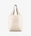Apc Ninon Small Tote Bag One Size Pale Goldtone In Pale Goldtone
