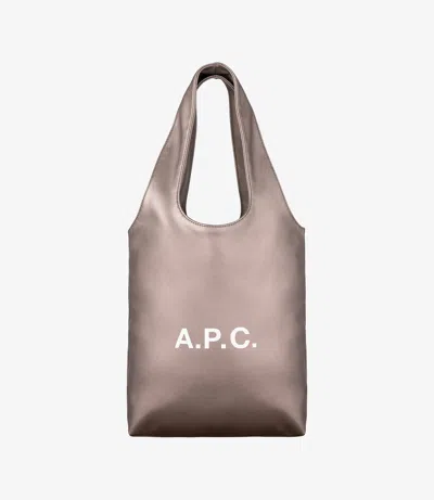 Apc Ninon Small Tote Bag One Size Raj In Raj - Metallic Gold