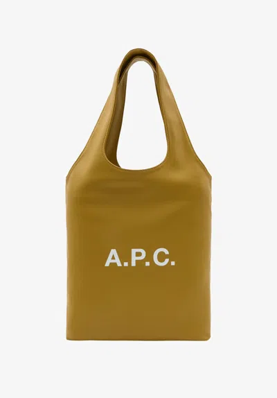 A.p.c. Ninon Small Tote Bag In Yellow