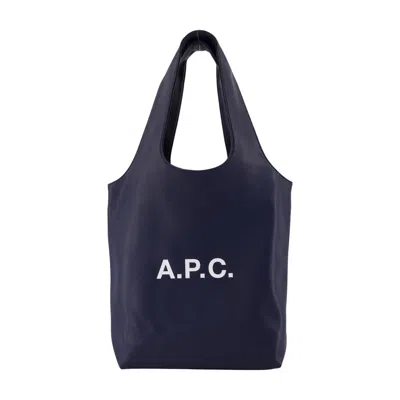 A.p.c. Ninon Small Logo Tote Bag In Black
