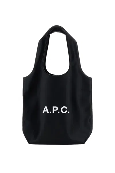 A.p.c. Ninon Small Tote Bag With Minimalist Design And Dual Handles In Black