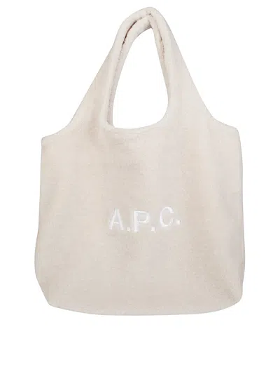 Apc Ninon Top Handle Bag In Baa Beige