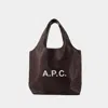 Apc A.p.c. Ninon Tote Bag In Burgundy
