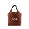 Apc A.p.c. Ninon Tote Bag - Synthetic - Brown In Brown