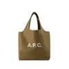 Apc Pink Ninon Small Tote In Green