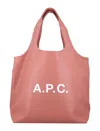 Apc A.p.c. Ninon Tote Bag In Dark Pink