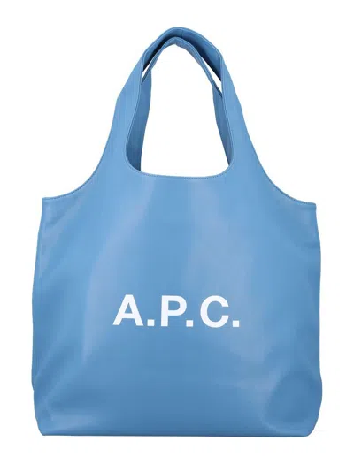 Apc A.p.c. Ninon Tote Bag In Blue