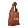 Apc A.p.c. Ninon Tote Bag In Brown
