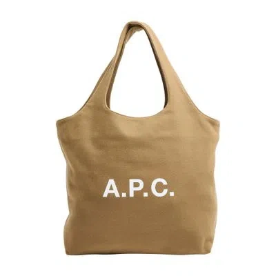 Apc Ninon Tote Bag In Beige
