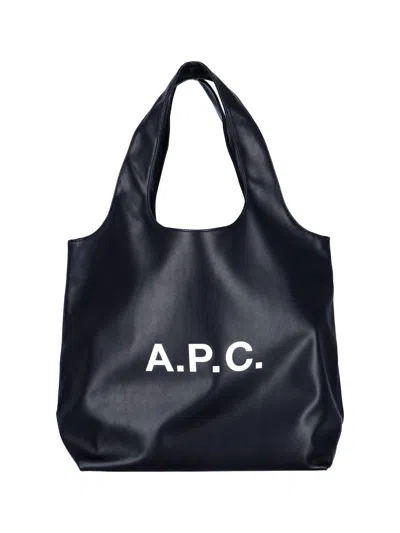 Apc Ninon Tote Bag In Black