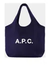 Apc Knitted Turtleneck Dress With Cut Out Detail In Blue