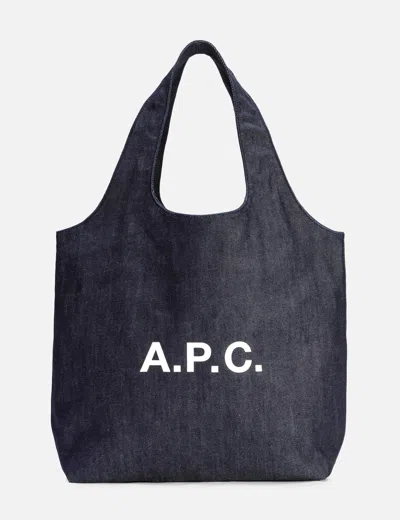 A.p.c. Ninon Tote Bag In Blue/蓝色/藍色/블루/ブルー