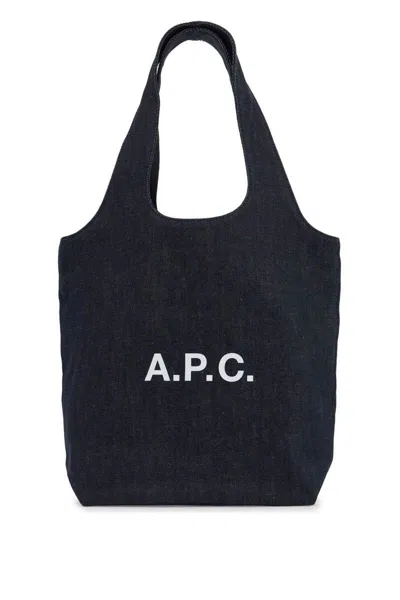 Apc Ninon Tote Bag In Blue