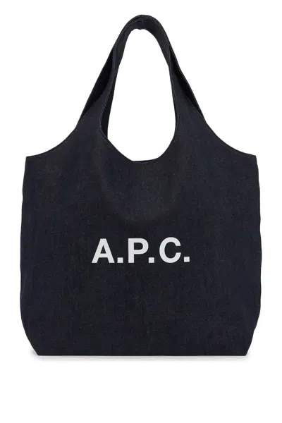 Apc Ninon Tote Bag In Blue