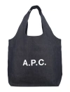 Apc Small Ninon Tote Bag In Blue