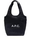 Apc A.p.c. Ninon Small Top Handle Bag In Blue