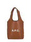 Apc Ninon Structured Tote Bag With Large Handles In Brown