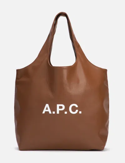 Apc Ninon Tote Bag In Brown