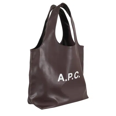 Apc A.p.c. Ninon Tote Bag In Brown