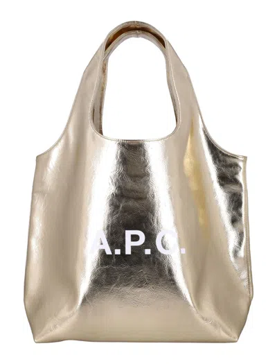 Apc A.p.c. Ninon Tote Bag In Gold