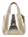 Apc A.p.c. Ninon Small Tote Bag In Gold