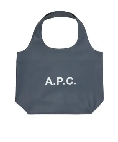 Apc Ninon Tote Bag In Gray