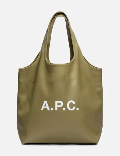 Apc Ninon Tote Bag In Green