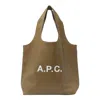 Apc Pink Ninon Small Tote In Green
