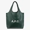 Apc A.p.c. Ninon Tote Bag In Dark Green In Green