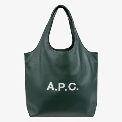Apc A.p.c. Ninon Tote Bag In Dark Green