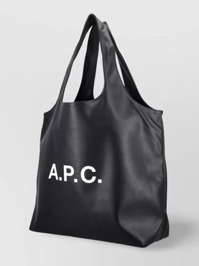 A.p.c. Ninon Tote Bag Large Handles In Black