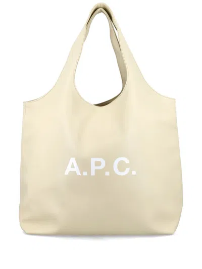 Apc Ninon Tote Bag In Neutrals