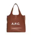 Apc A.p.c. Ninon Tote Bag - Synthetic - Brown In Noisette