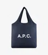 Apc Navy Ninon Tote In Iak - Dark Navy Blue