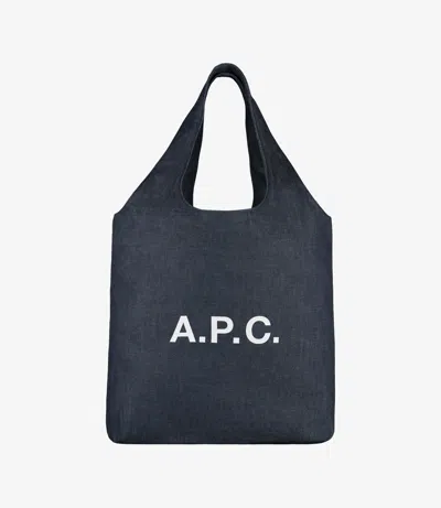 Apc Ninon Tote Bag One Size Indigo
