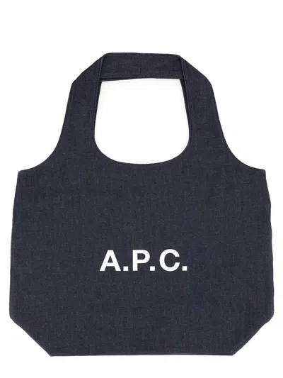 Apc A. P.c. "ninon" Tote Bag In Blue