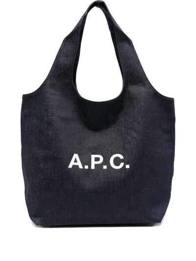 Apc Ninon Tote Bag Woman Indigo
